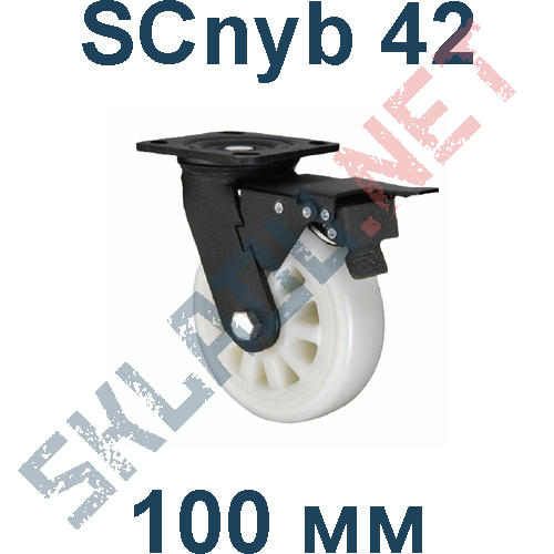 Колесо полиамидное SCnyb 42 с тормозом